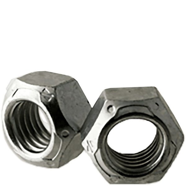 Newport Fasteners Lock Nut, 7/8"-9, Steel, Grade C, Zinc Plated, 0.823 in Ht, 25 PK 125542-PR-25
